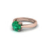 Emerald 14K Gold Solitaire Engagement Ring - Allie No. 5 image 2