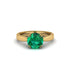 Emerald 14K Gold Solitaire Engagement Ring - Allie No. 4 image 3