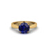 Sapphire 14K Gold Solitaire Engagement Ring - Allie No. 13 image 3