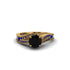 Sapphire 14K Gold Pave Engagement Ring - Magnolia No. 67 image 2