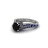 Sapphire 14K Gold Pave Engagement Ring - Magnolia No. 69 image 3