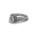 Diamond 14K Gold Pave Engagement Ring - Magnolia No. 3 image 3