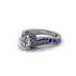 Sapphire 14K Gold Pave Engagement Ring - Magnolia No. 63 image 3