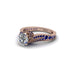 Sapphire 14K Gold Pave Engagement Ring - Magnolia No. 62 image 3
