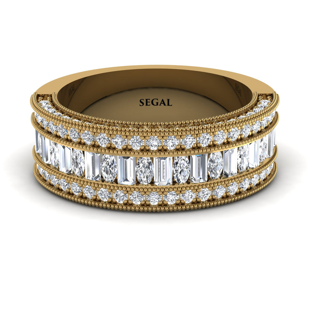 Diamond 14K Gold Pave Wedding Band - Mikayla No. 1