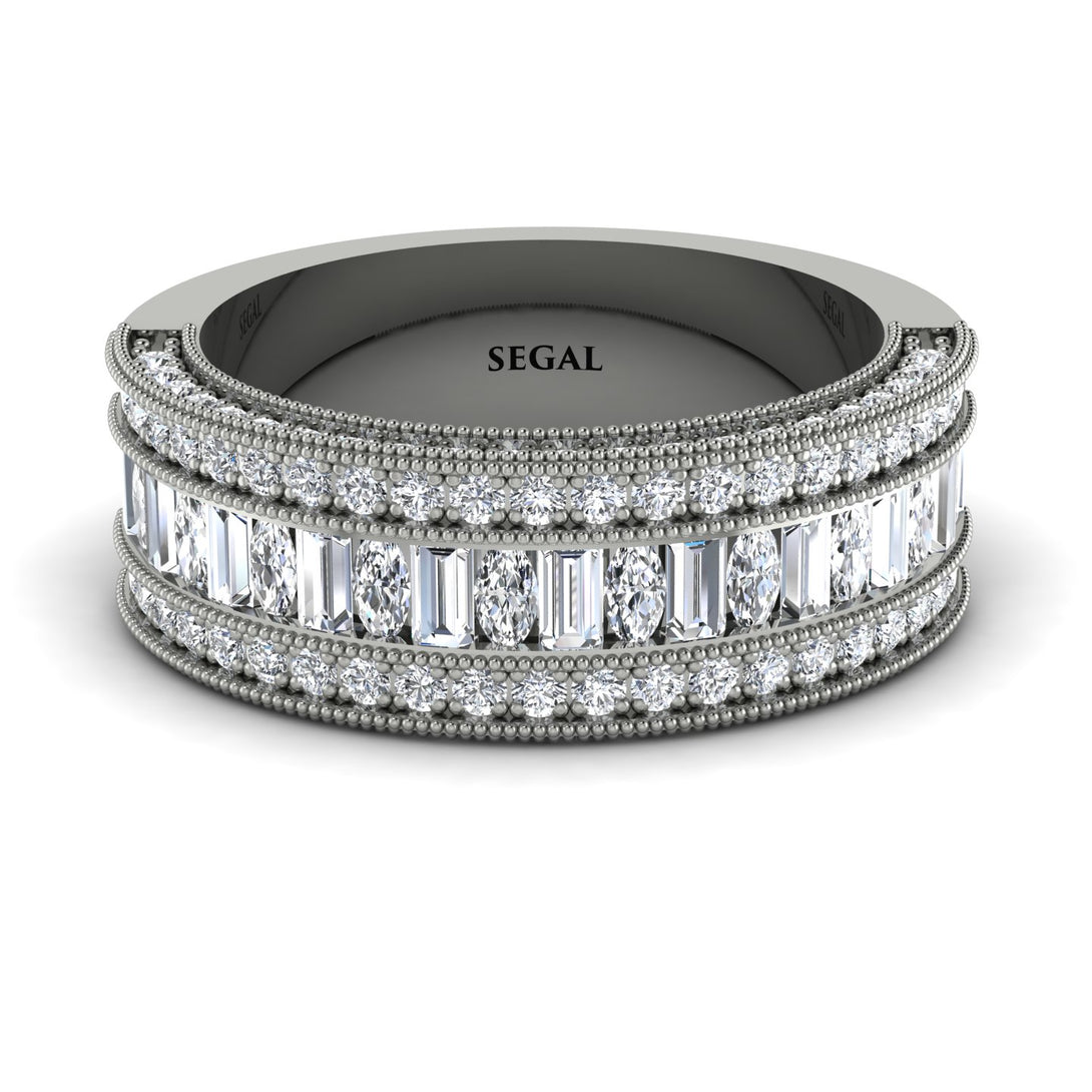 Diamond 14K Gold Pave Wedding Band - Mikayla No. 3
