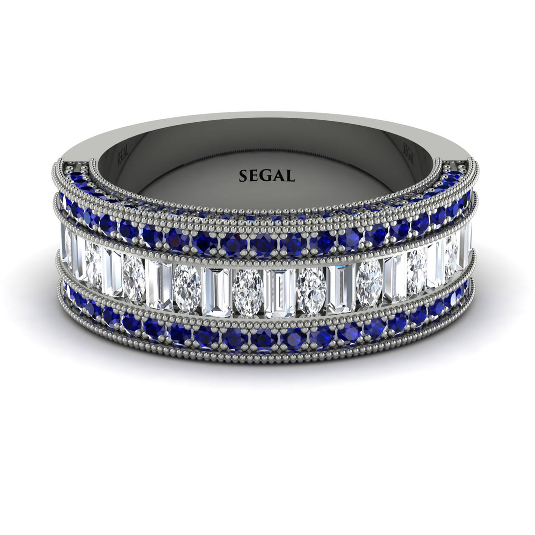 Diamond 14K Gold Pave Wedding Band - Mikayla No. 63