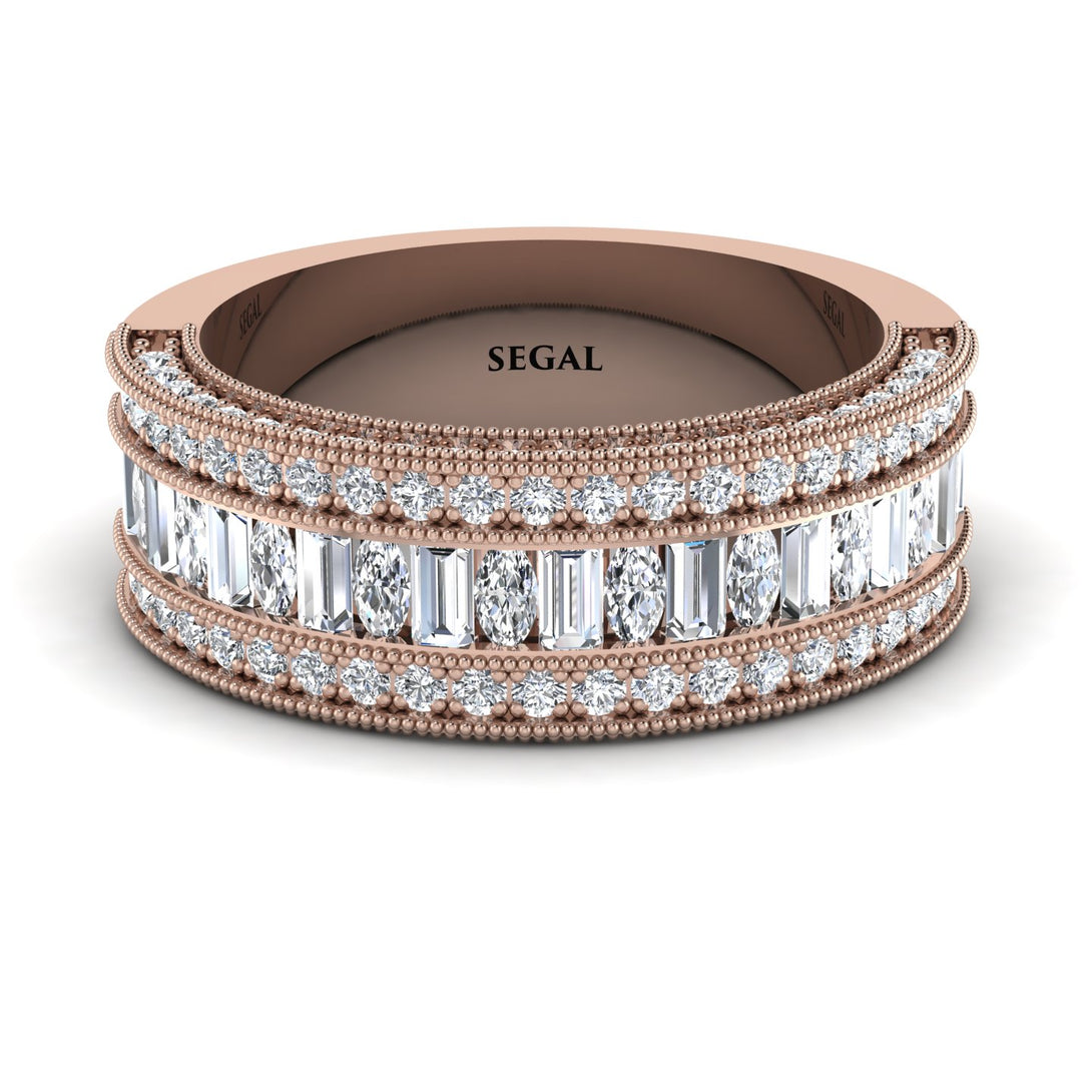 Diamond 14K Gold Pave Wedding Band - Mikayla No. 2