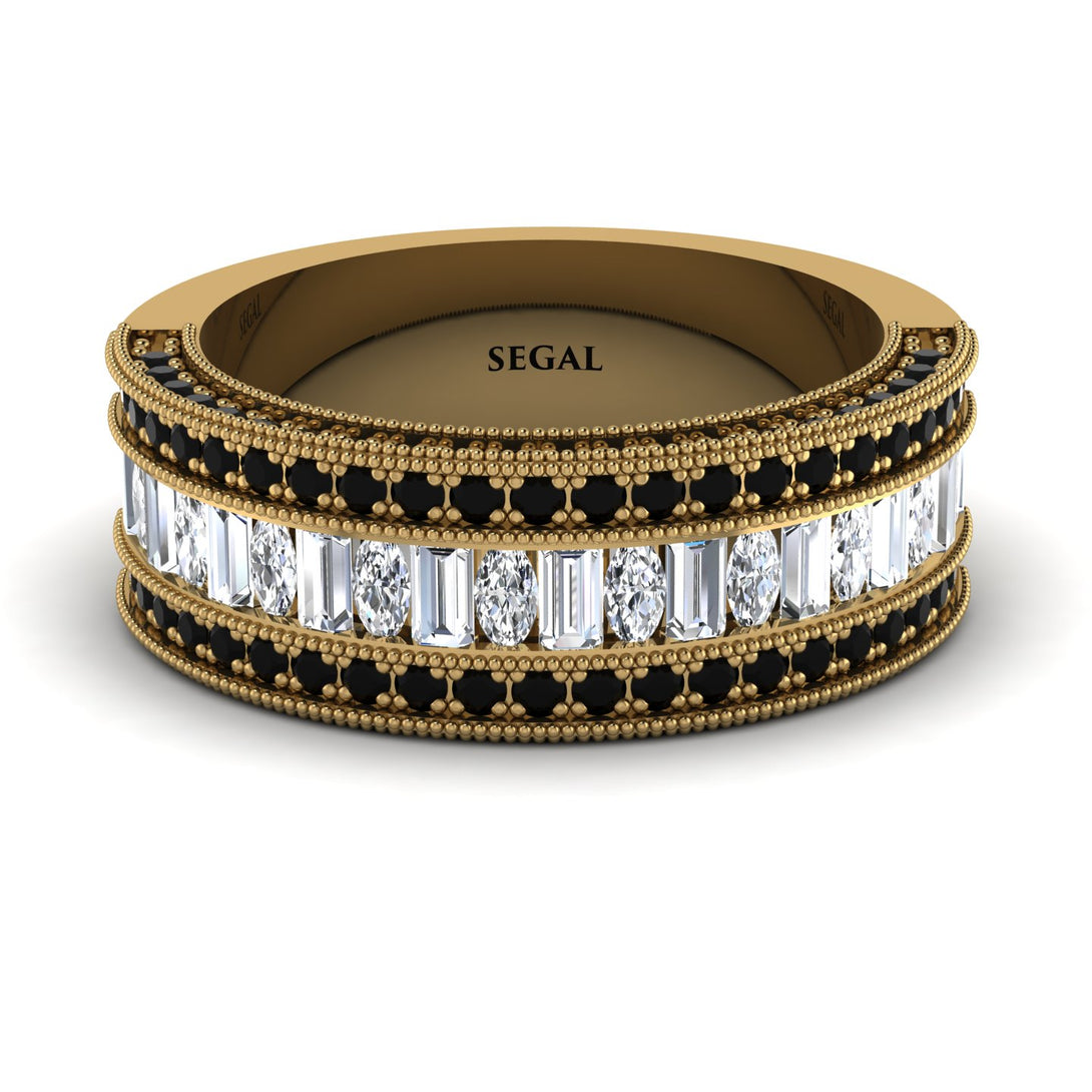 Diamond 14K Gold Pave Wedding Band - Mikayla No. 31