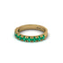 Emerald 14K Gold Eternity Wedding Ring - Alani No. 4 image 2