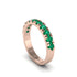 Emerald 14K Gold Eternity Wedding Ring - Alani No. 5 image 1