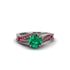 Ruby 14K Gold Pave Engagement Ring - Magnolia No. 51 image 2