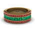 Emerald 14K Gold Pave Wedding Band - Mikayla No. 49 image 1