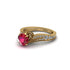 Diamond 14K Gold Pave Engagement Ring - Magnolia No. 10 image 3