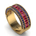 Ruby 14K Gold Pave Wedding Band - Mikayla No. 70 image 2