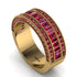 Ruby 14K Gold Pave Wedding Band - Mikayla No. 55 image 2
