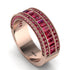 Ruby 14K Gold Pave Wedding Band - Mikayla No. 56 image 2
