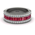 Ruby 14K Gold Pave Wedding Band - Mikayla No. 12 image 1