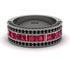 Ruby 14K Gold Pave Wedding Band - Mikayla No. 42 image 1