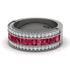Ruby 14K Gold Pave Wedding Band - Mikayla No. 12 image 3