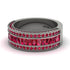 Ruby 14K Gold Pave Wedding Band - Mikayla No. 57 image 3