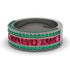 Ruby 14K Gold Pave Wedding Band - Mikayla No. 27 image 3