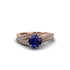 Diamond 14K Gold Pave Engagement Ring - Magnolia No. 14 image 2