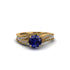 Diamond 14K Gold Pave Engagement Ring - Magnolia No. 13 image 2