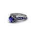 Sapphire 14K Gold Pave Engagement Ring - Magnolia No. 75 image 3