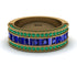 Sapphire 14K Gold Pave Wedding Band - Mikayla No. 28 image 1