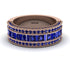 Sapphire 14K Gold Pave Wedding Band - Mikayla No. 74 image 2