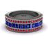 Sapphire 14K Gold Pave Wedding Band - Mikayla No. 60 image 1