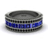 Sapphire 14K Gold Pave Wedding Band - Mikayla No. 45 image 1