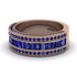 Sapphire 14K Gold Pave Wedding Band - Mikayla No. 74 image 3