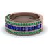 Sapphire 14K Gold Pave Wedding Band - Mikayla No. 29 image 3