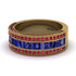 Sapphire 14K Gold Pave Wedding Band - Mikayla No. 58 image 3