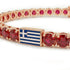 Ruby Tennis Bracelet with Greece Flag no. 11 image 4