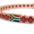 Ruby Tennis Bracelet with South Africa Flag no. 11 image 4