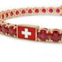 Ruby Tennis Bracelet with Switzerland Flag no. 11 image 4
