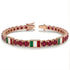 Ruby Tennis Bracelet with Mexico Flag no. 11 image 2
