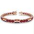Ruby Tennis Bracelet with Croatia Flag no. 11 image 2