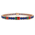 Sapphire Tennis Bracelet with Portugal Flag no. 14 image 1