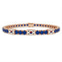 Sapphire Tennis Bracelet with South Korea Flag no. 14 image 1