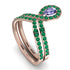 Tanzanite Pear Shape Stacking Bridal Set - Emilia No. 205 image 4