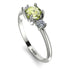 Classic Three Stone Peridot Engagement Ring - Valentina No. 703 image 2