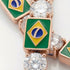 Diamond Tennis Bracelet with Brazil Flag no. 2 image 3