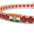 Ruby Tennis Bracelet with India Flag no. 11 image 4
