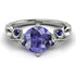 14K Gold Radiant Tanzanite Flower Harmony Ring - AutumnNo. 215 image 3
