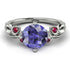 14K Gold Radiant Tanzanite Flower Harmony Ring - Autumn No. 212 image 3