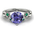 14K Gold Radiant Tanzanite Flower Harmony Ring - Autumn No. 206 image 3